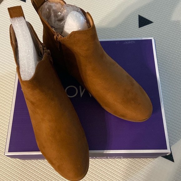 NEW Top Moda tan brown Ankle bootie 7 - Picture 1 of 4